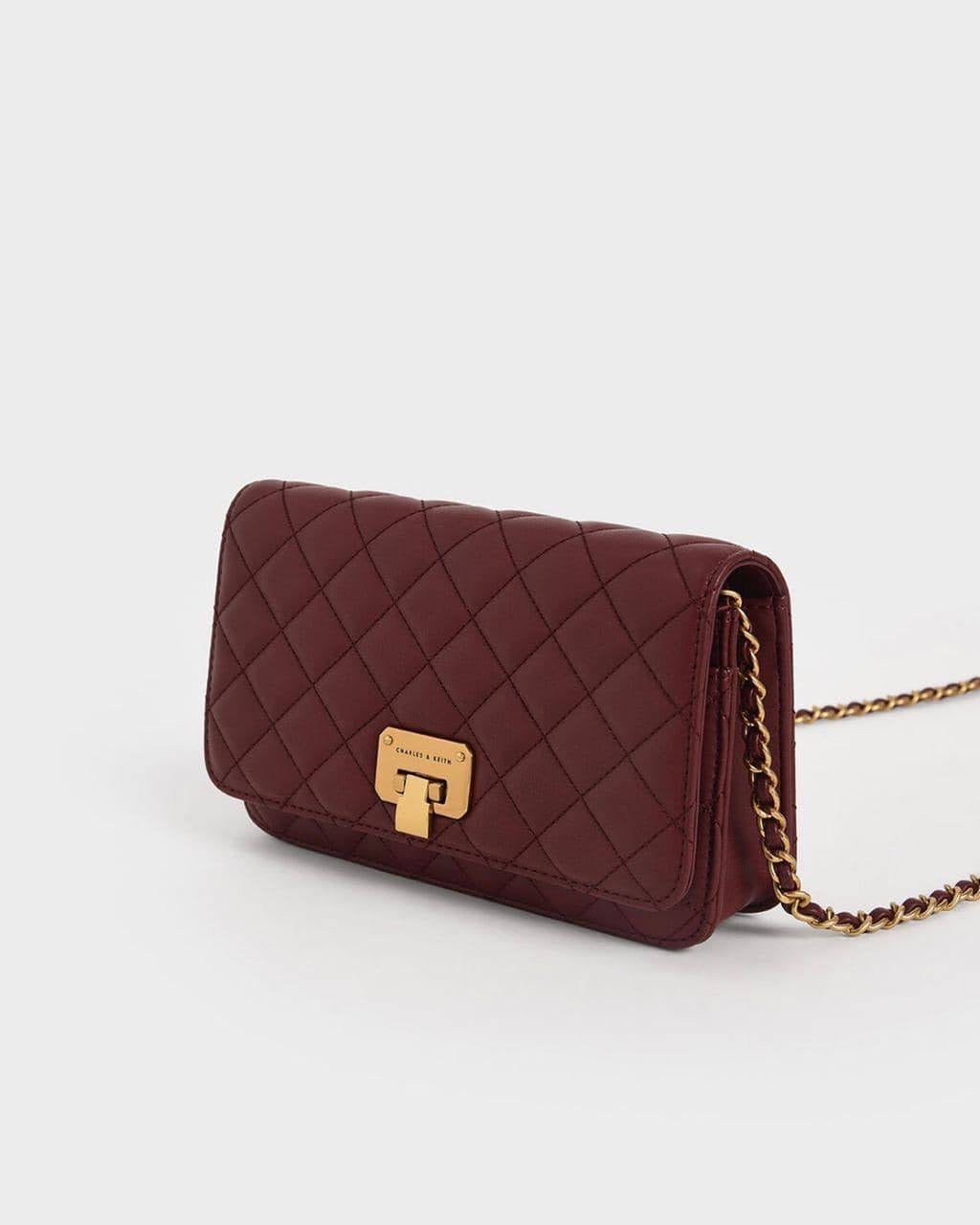 Quilted Flip-Lock Clutch