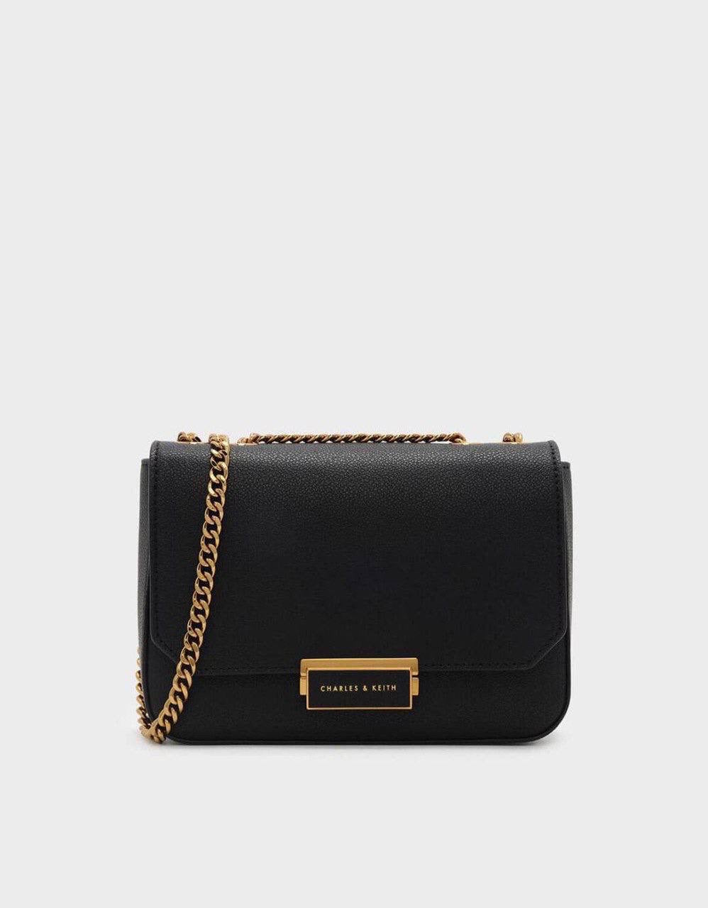 Classic Push-Lock Crossbody Bag