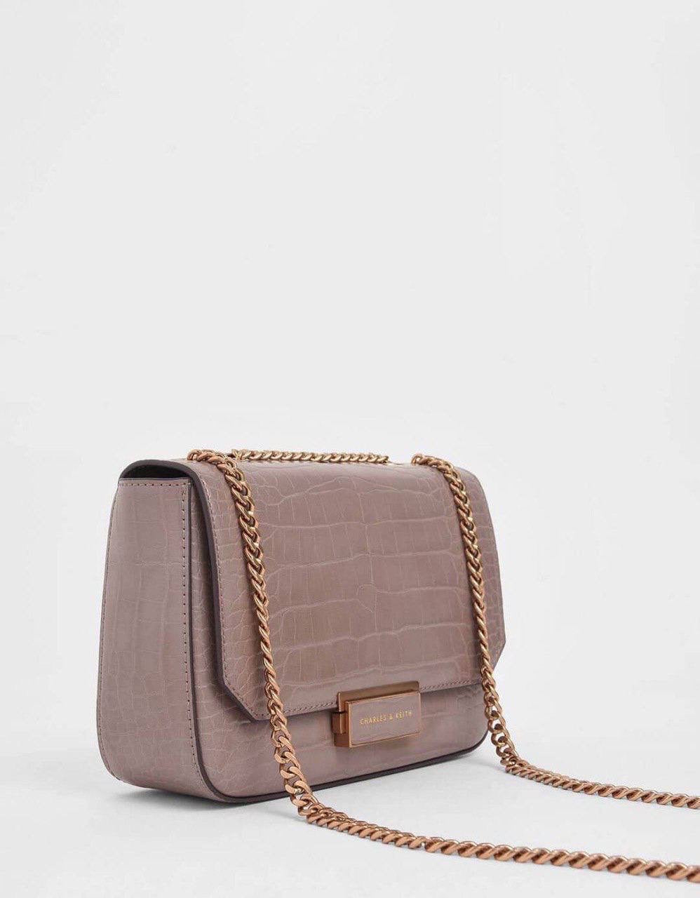 Classic Push-Lock Crossbody Bag