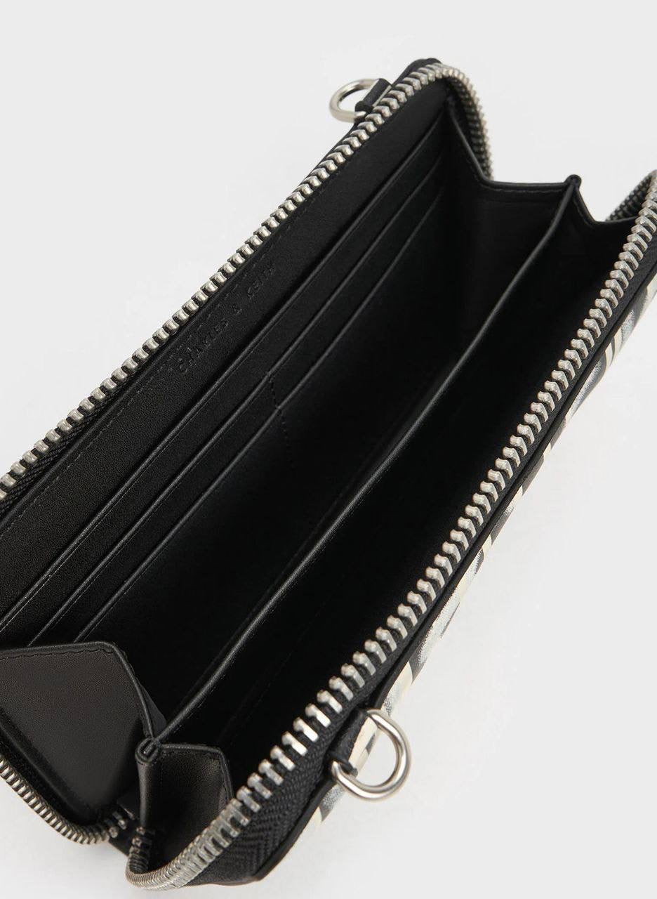 Swing Graffiti-Print Long Wallet