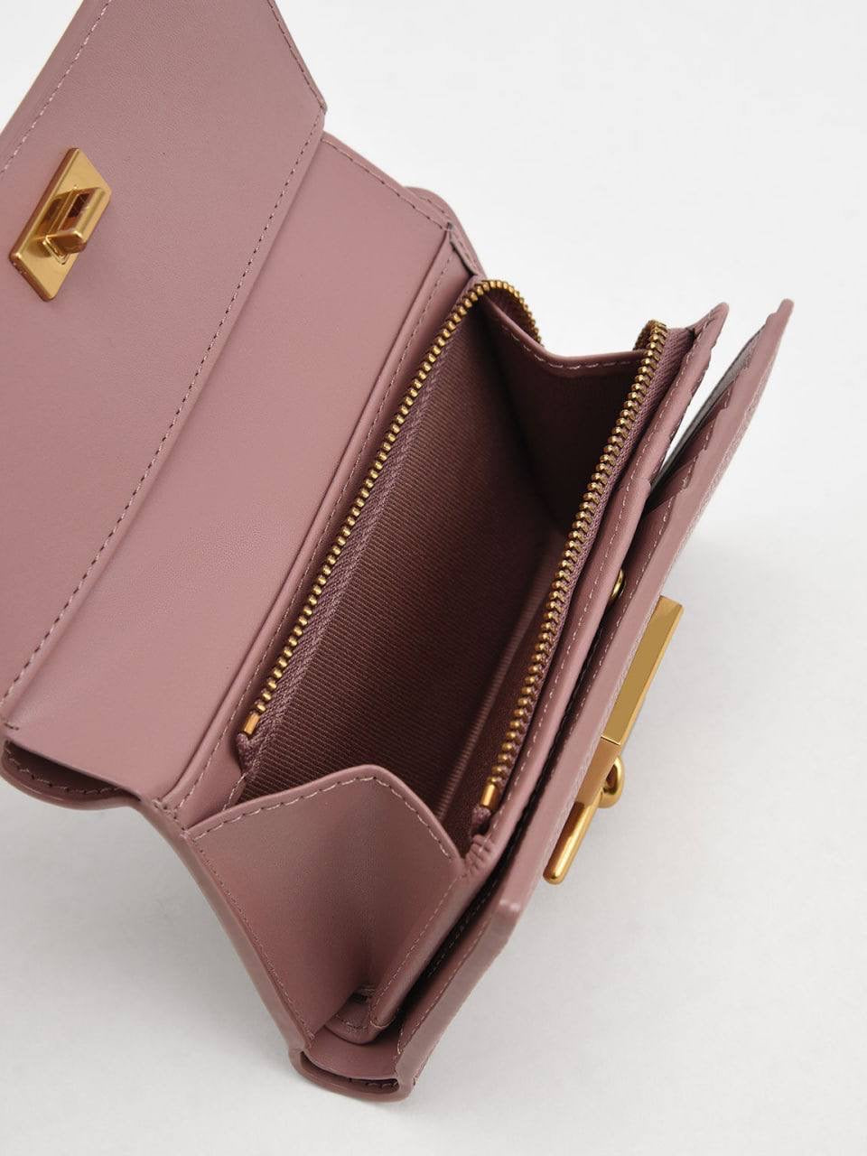 Huxley Metallic-Accent Front Flap Wallet