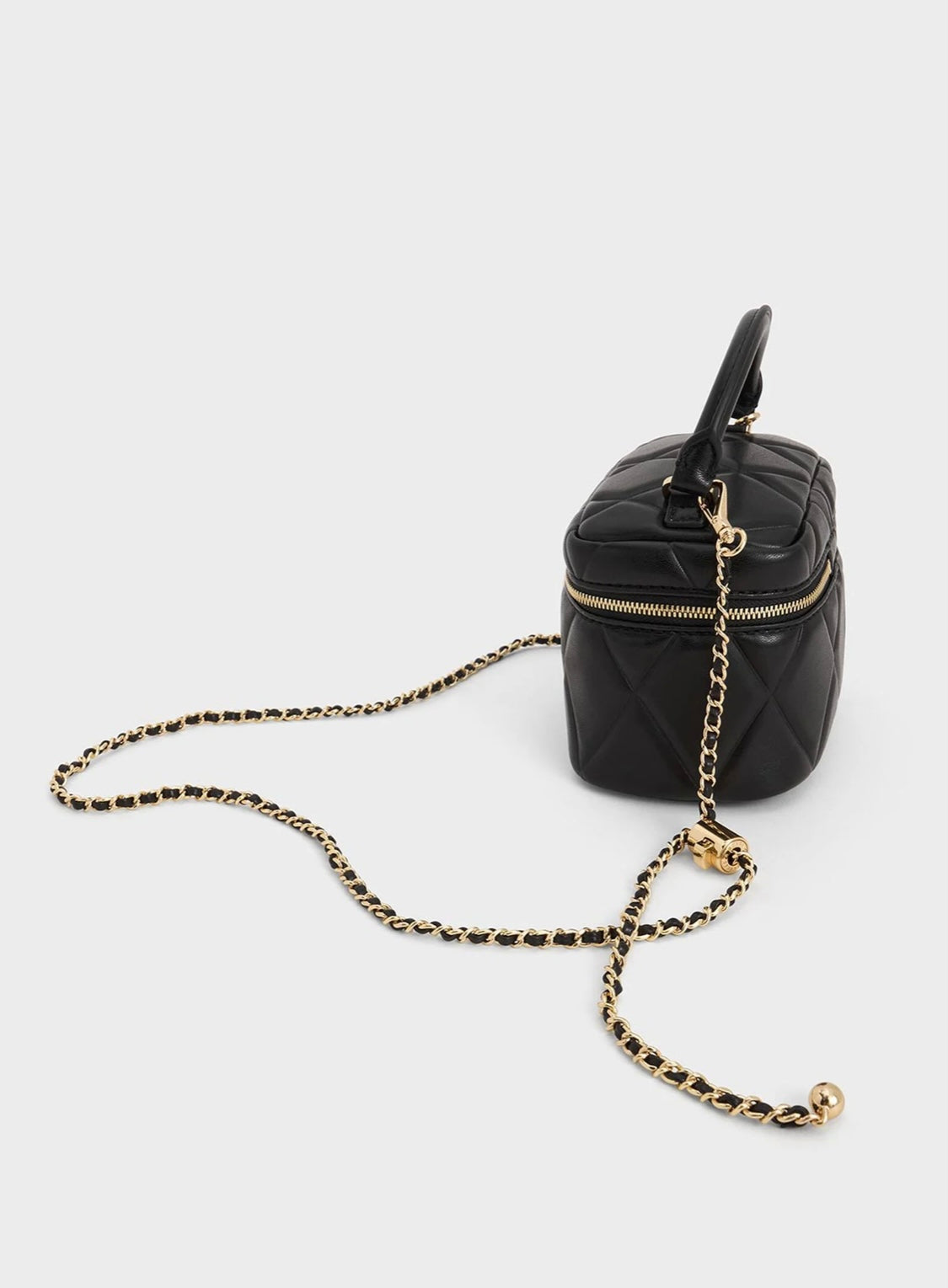 Arwen Quilted Top Handle Vanity Bag (With Box)