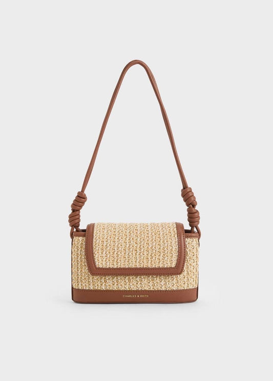Raffia Knotted Strap Bag