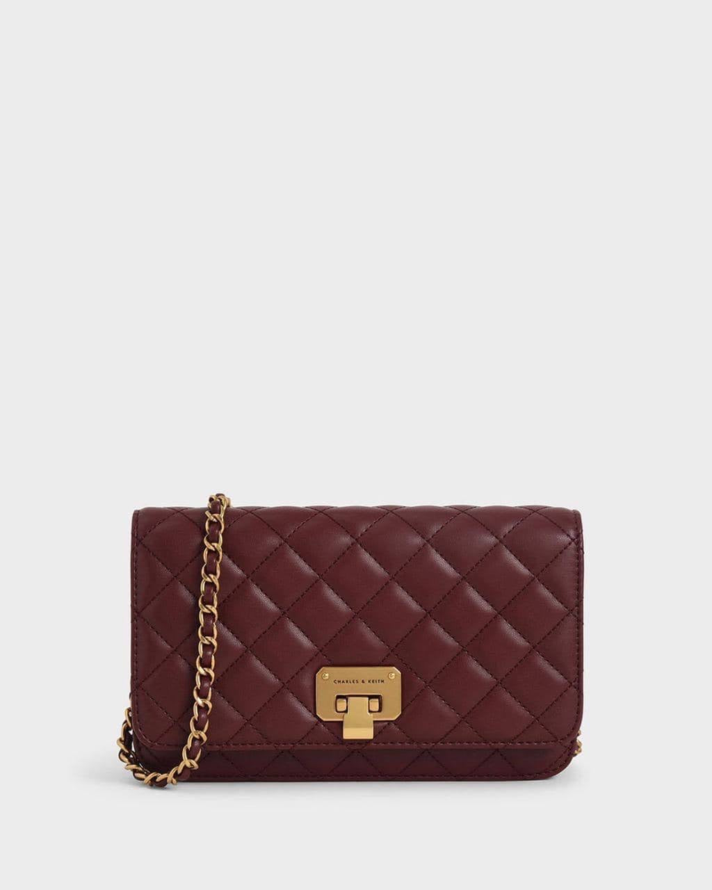 Quilted Flip-Lock Clutch
