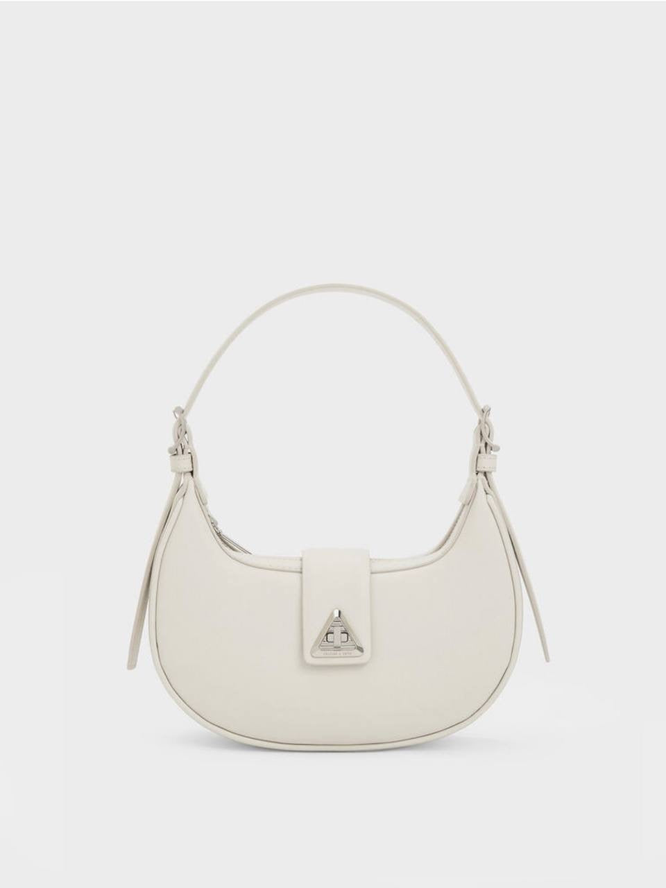 Trice Metallic Accent Belted Shoulder Bag