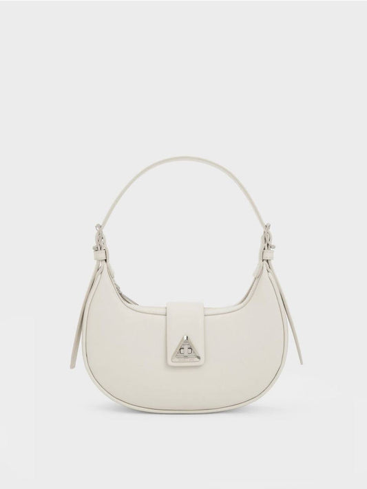 Trice Metallic Accent Belted Shoulder Bag