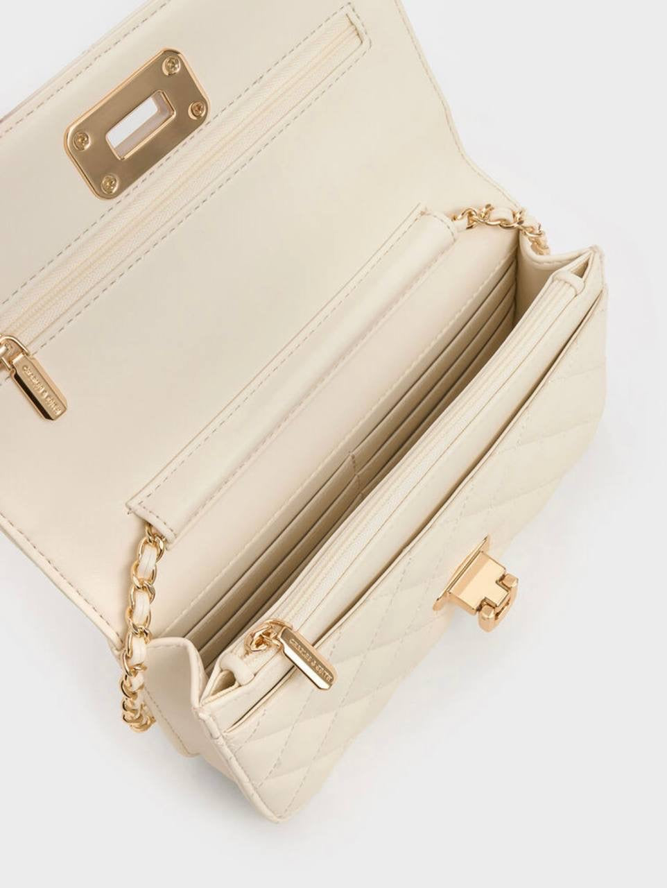 Cressida Quilted Push-Lock Clutch