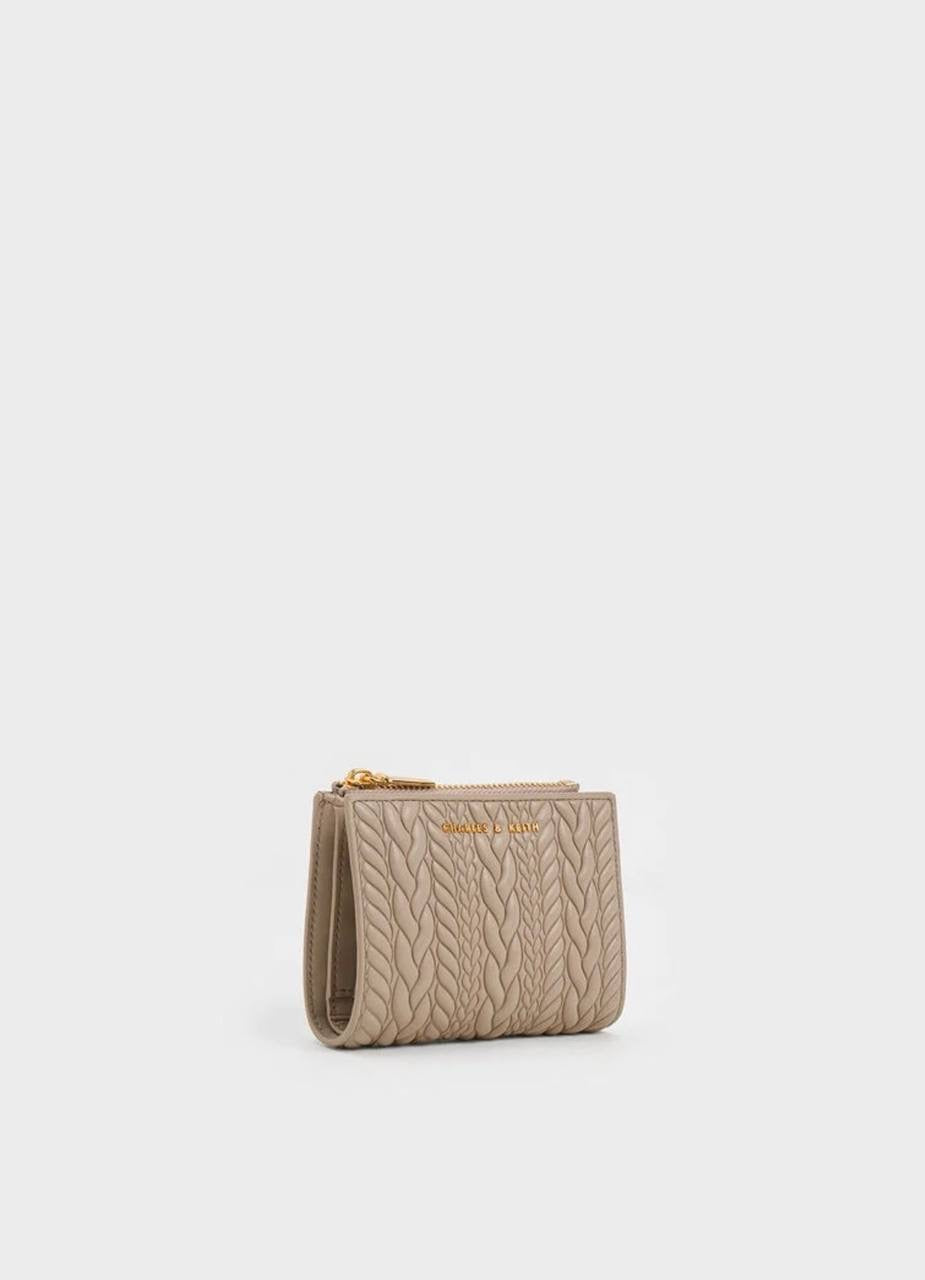 Apolline Textured Top-Zip Wallet