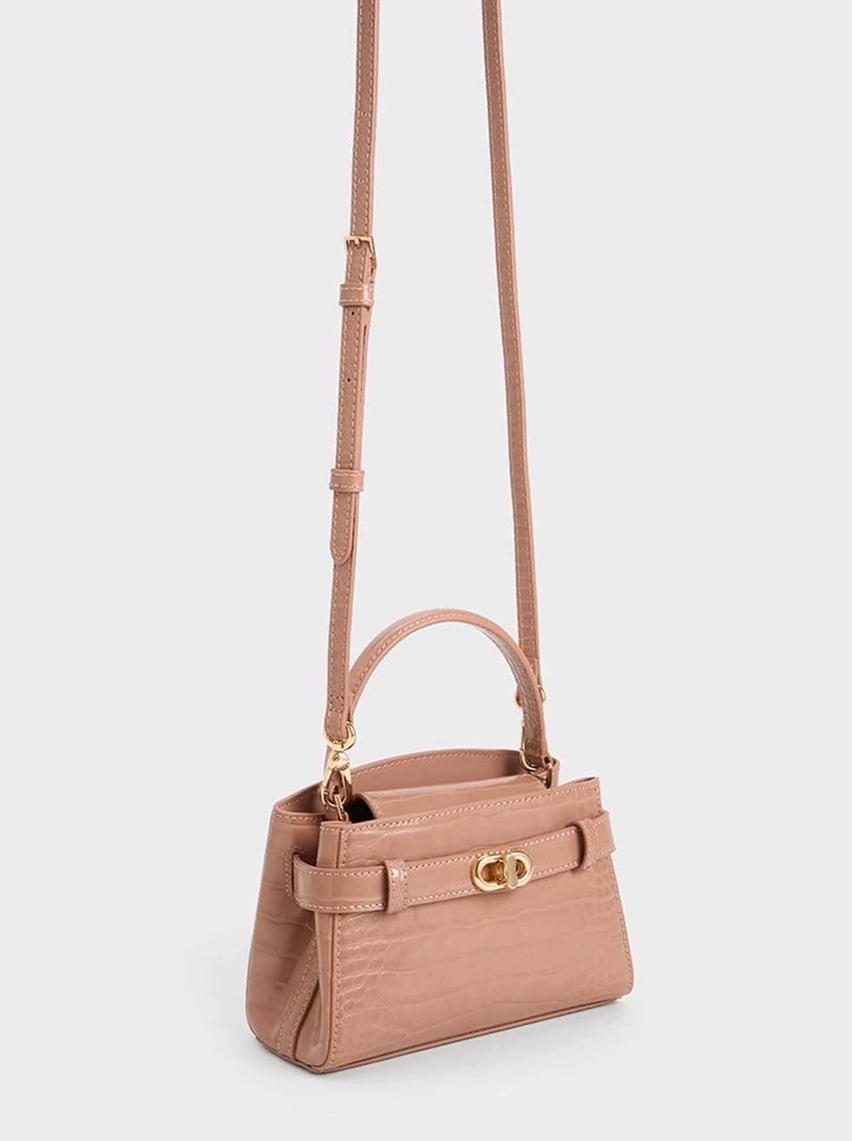 Aubrielle Croc-Effect Top Handle Bag