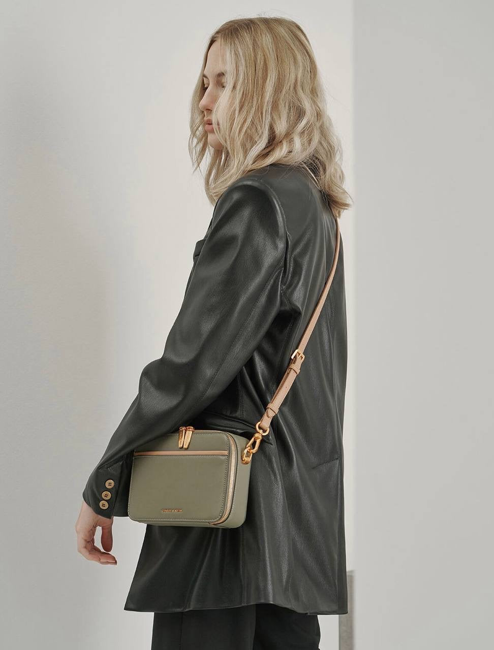 Double Zip Crossbody Bag