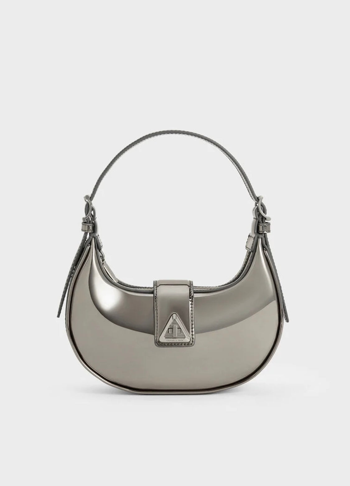 Trice Metallic Accent Belted Shoulder Bag