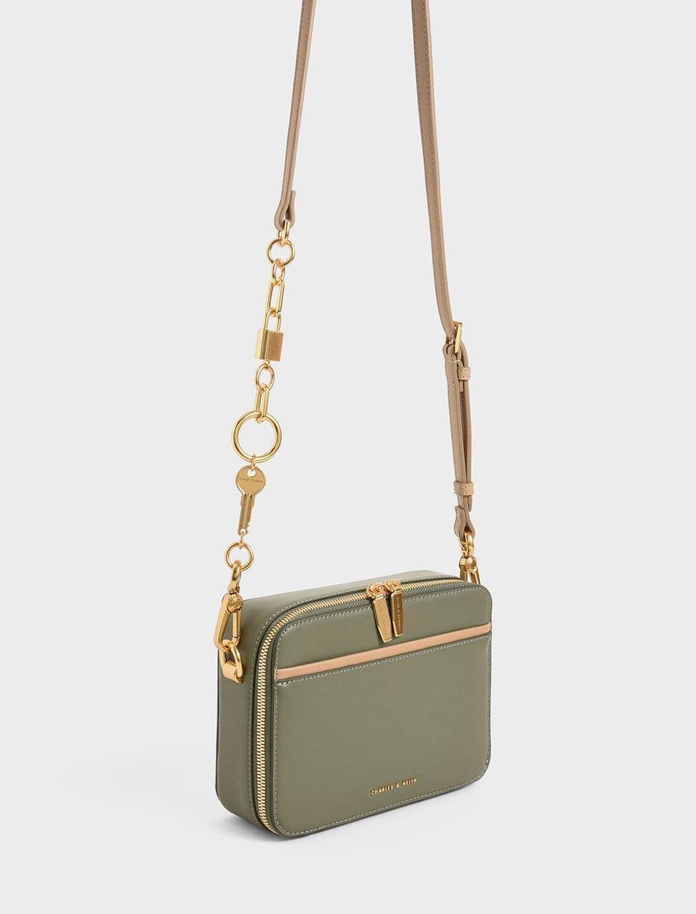 Double Zip Crossbody Bag