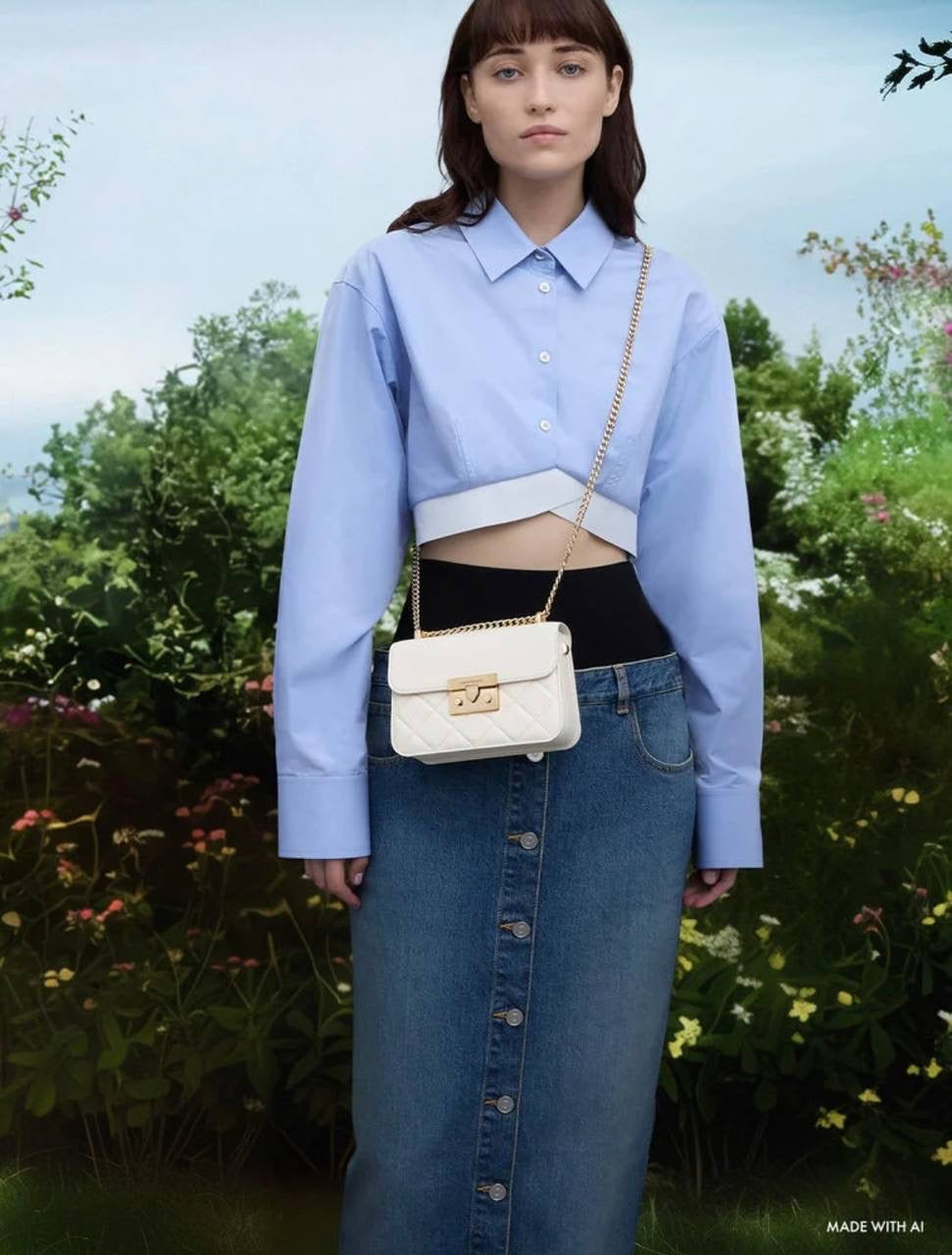 Alva Quilted Chain-Handle Bag