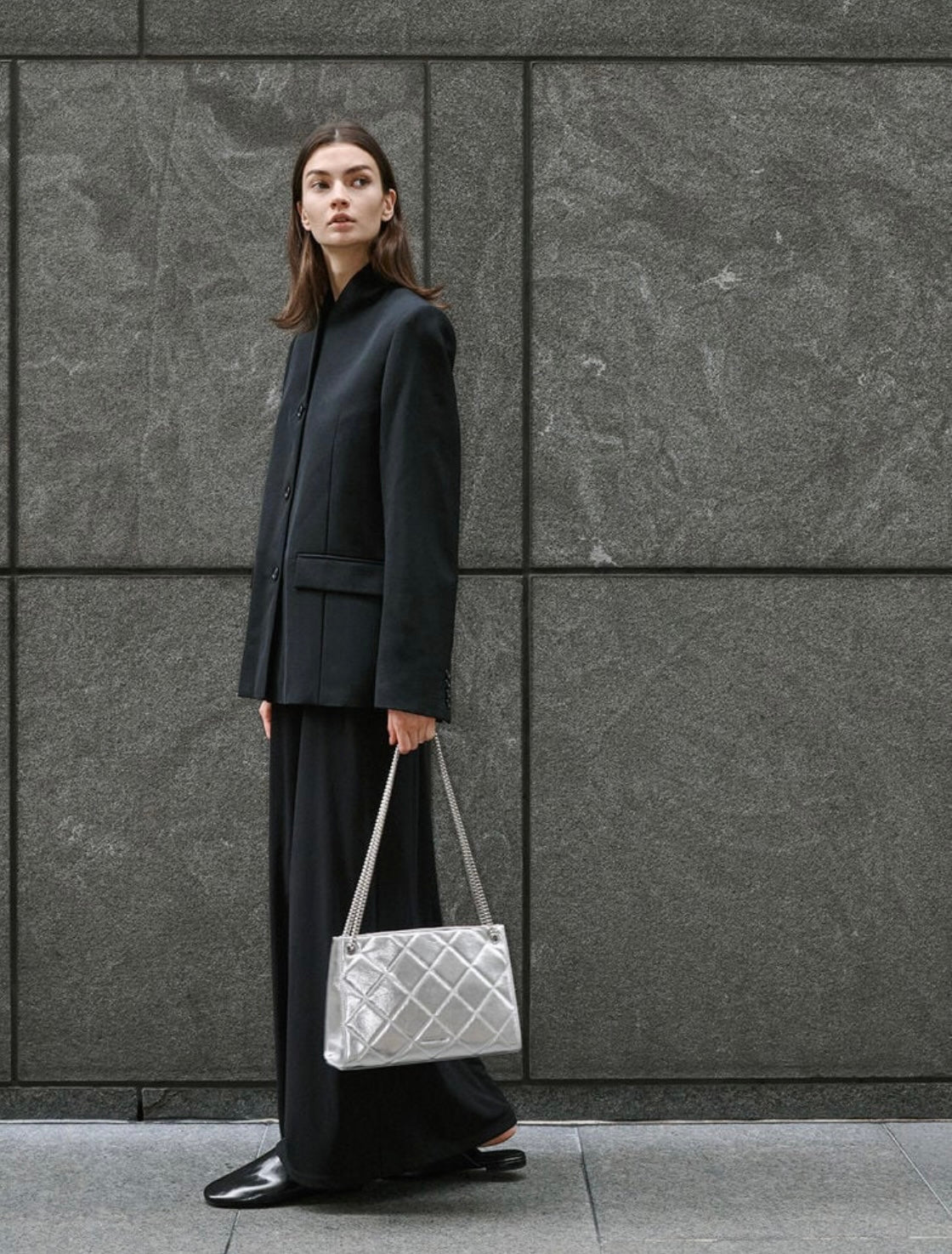 Apfra Quilted Chain-Handle Bag