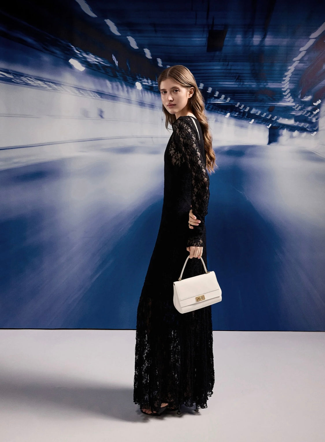 Lennie Chain-Strap Top Handle Bag