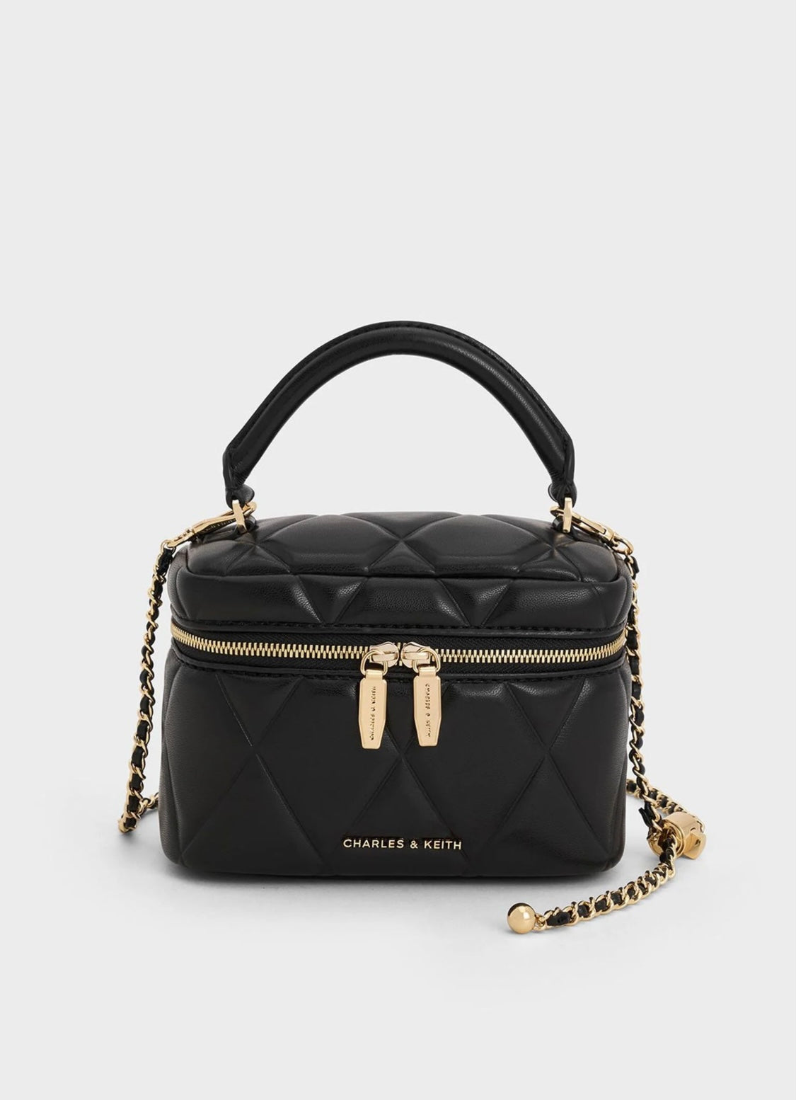 Arwen Quilted Top Handle Vanity Bag (With Box)