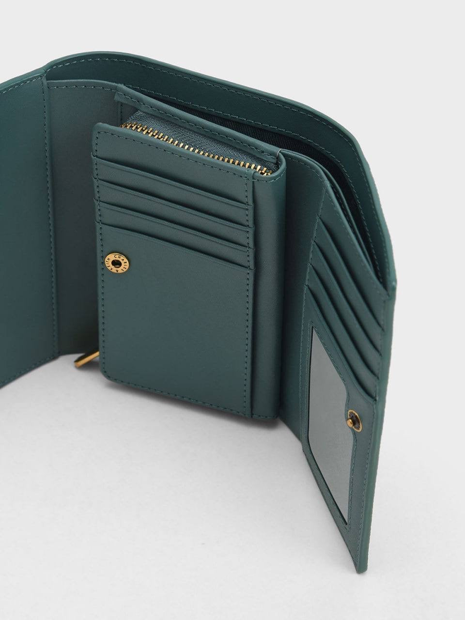 Huxley Metallic-Accent Front Flap Wallet