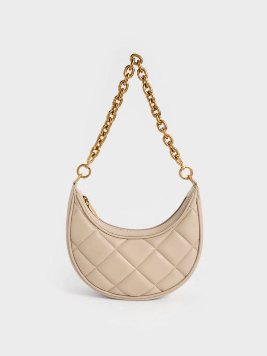 Bonnie Chain-Handle Crescent Bag