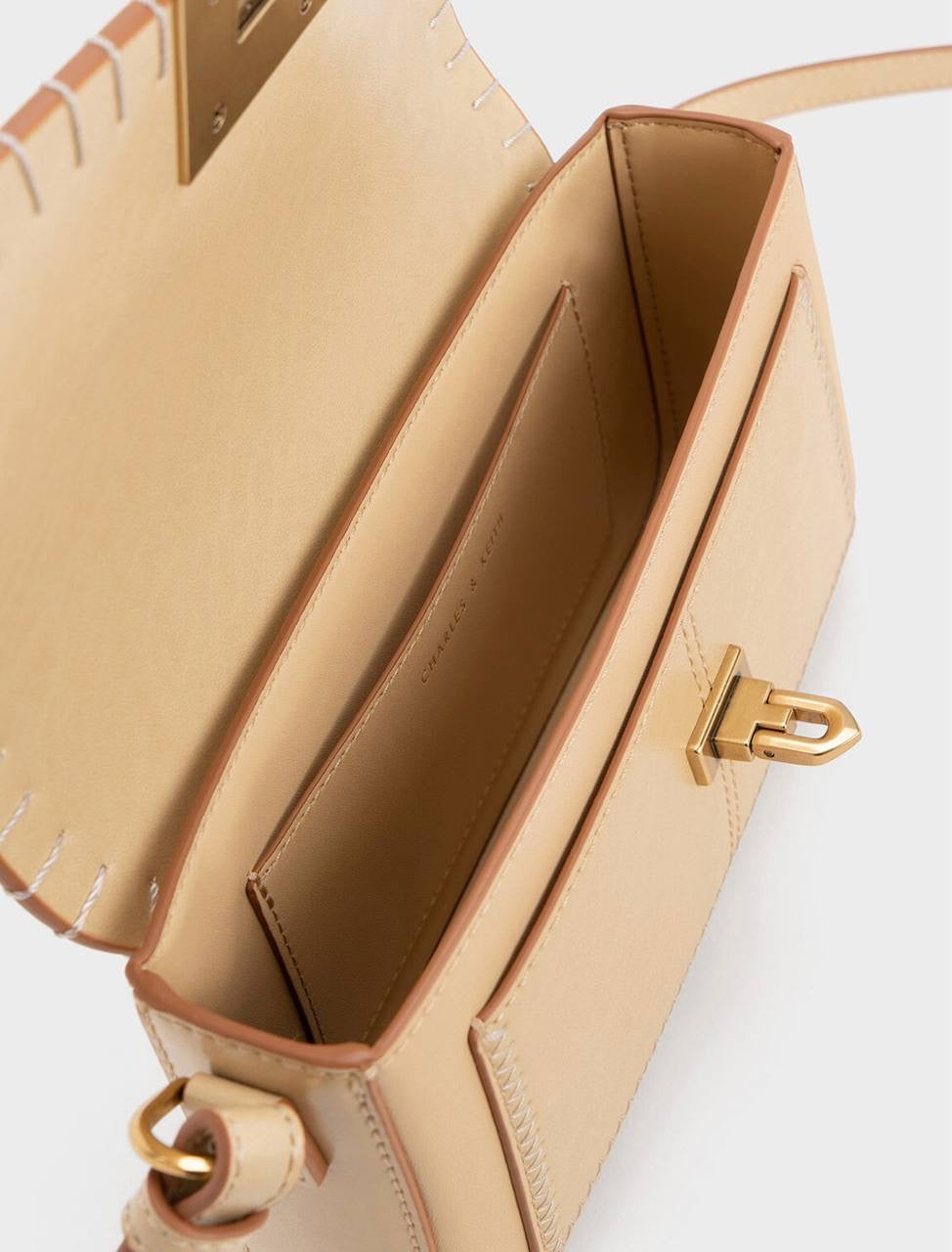 Circe Stitch-Trim Top Handle Bag