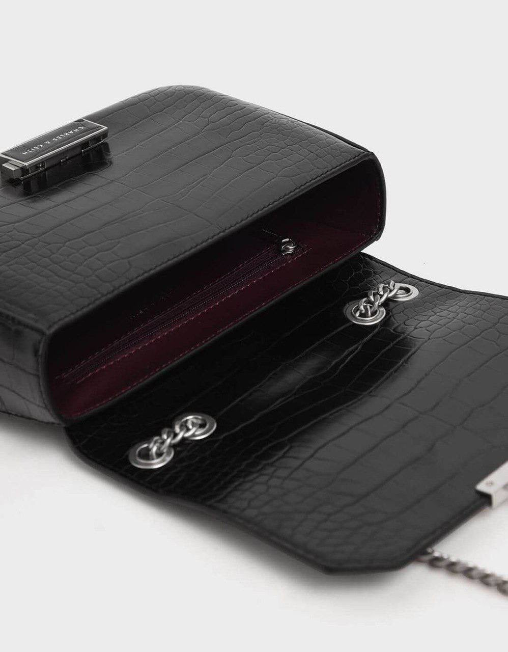 Classic Push-Lock Crossbody Bag