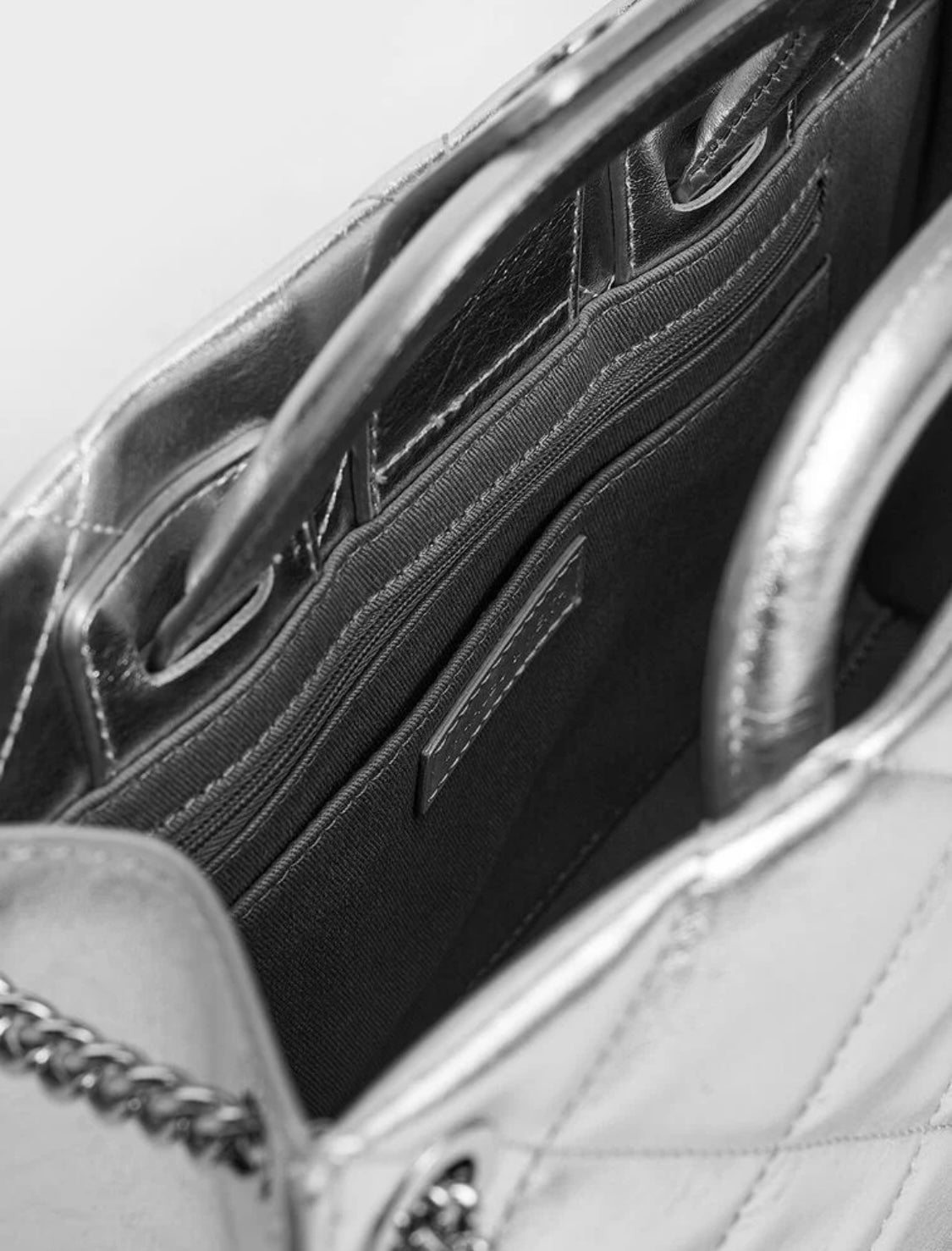 Apfra Quilted Chain-Handle Bag