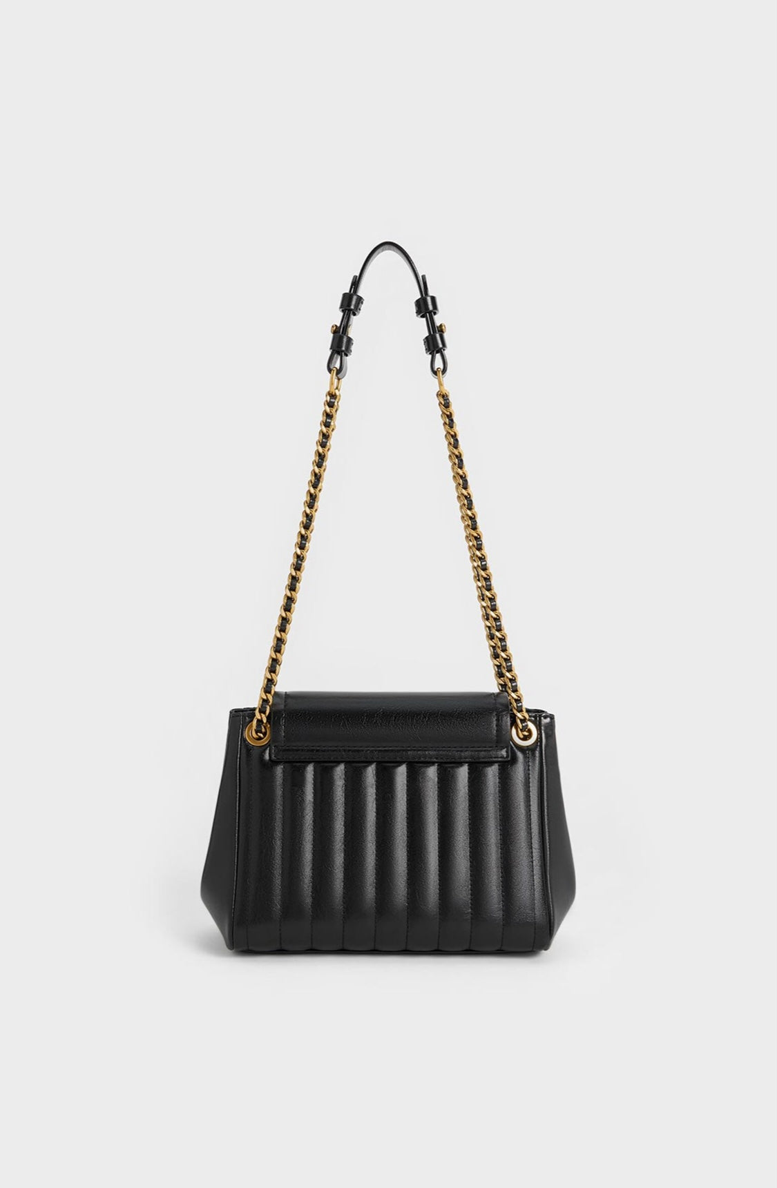 Donna Crinkle-Effect Shoulder Bag