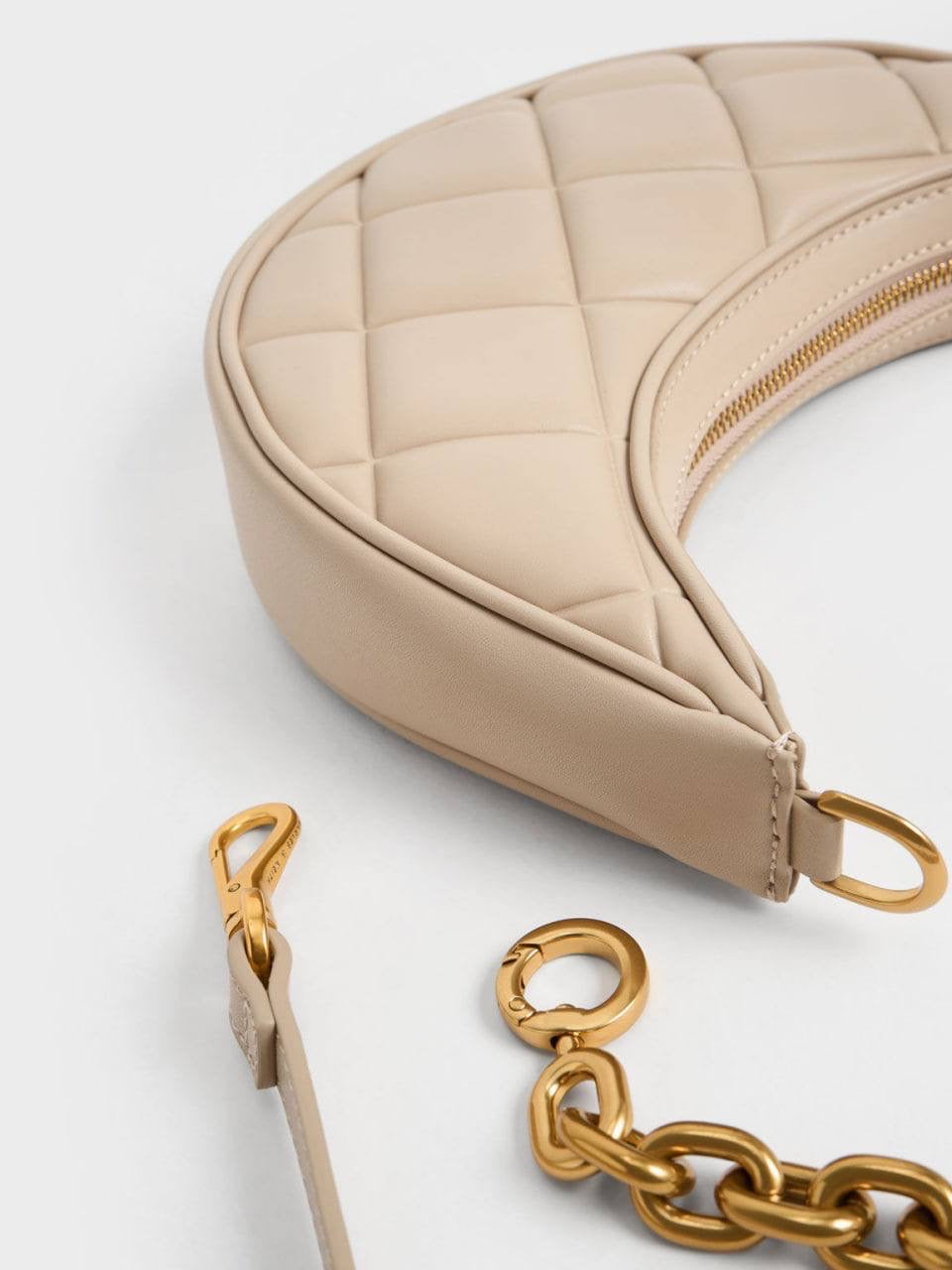 Bonnie Chain-Handle Crescent Bag
