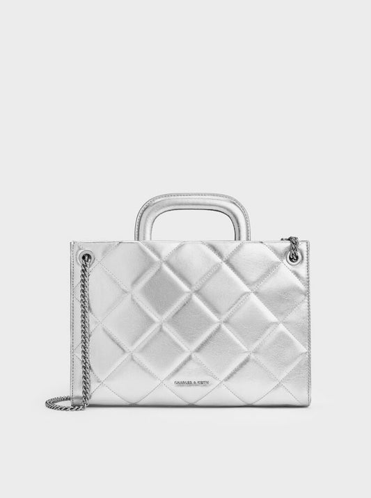 Apfra Quilted Chain-Handle Bag