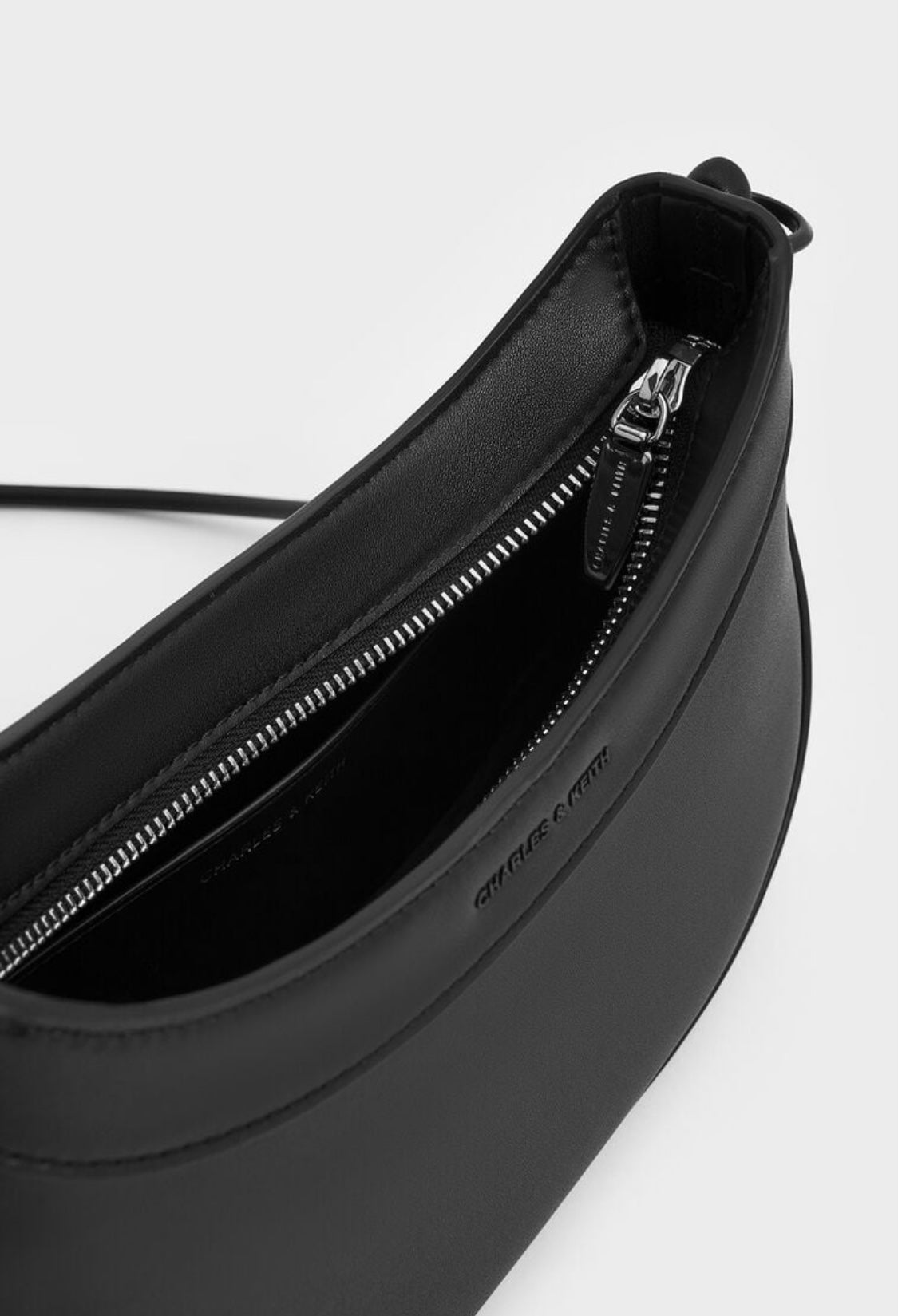Sabine Knotted-Strap Curved Shoulder Bag