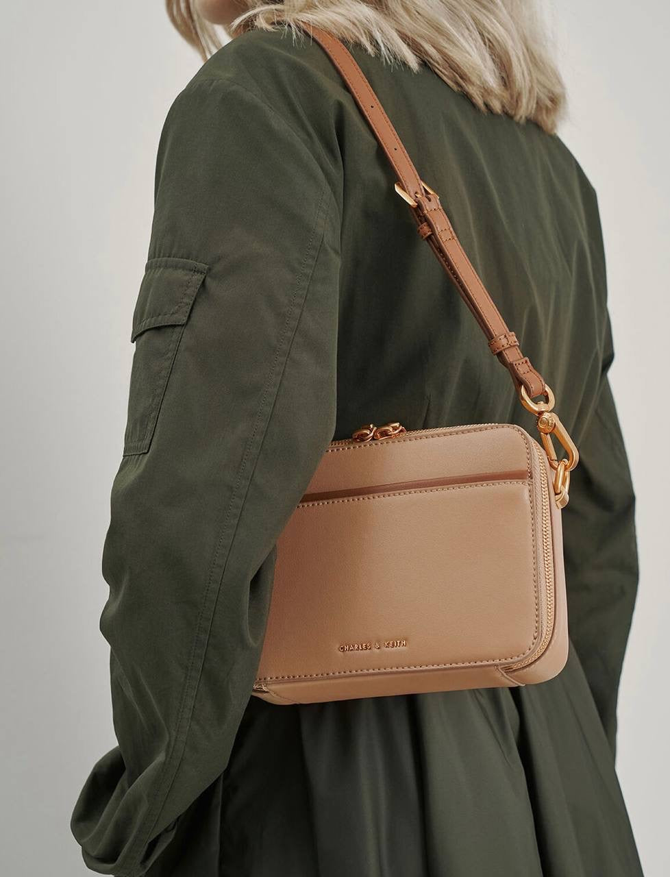 Double Zip Crossbody Bag