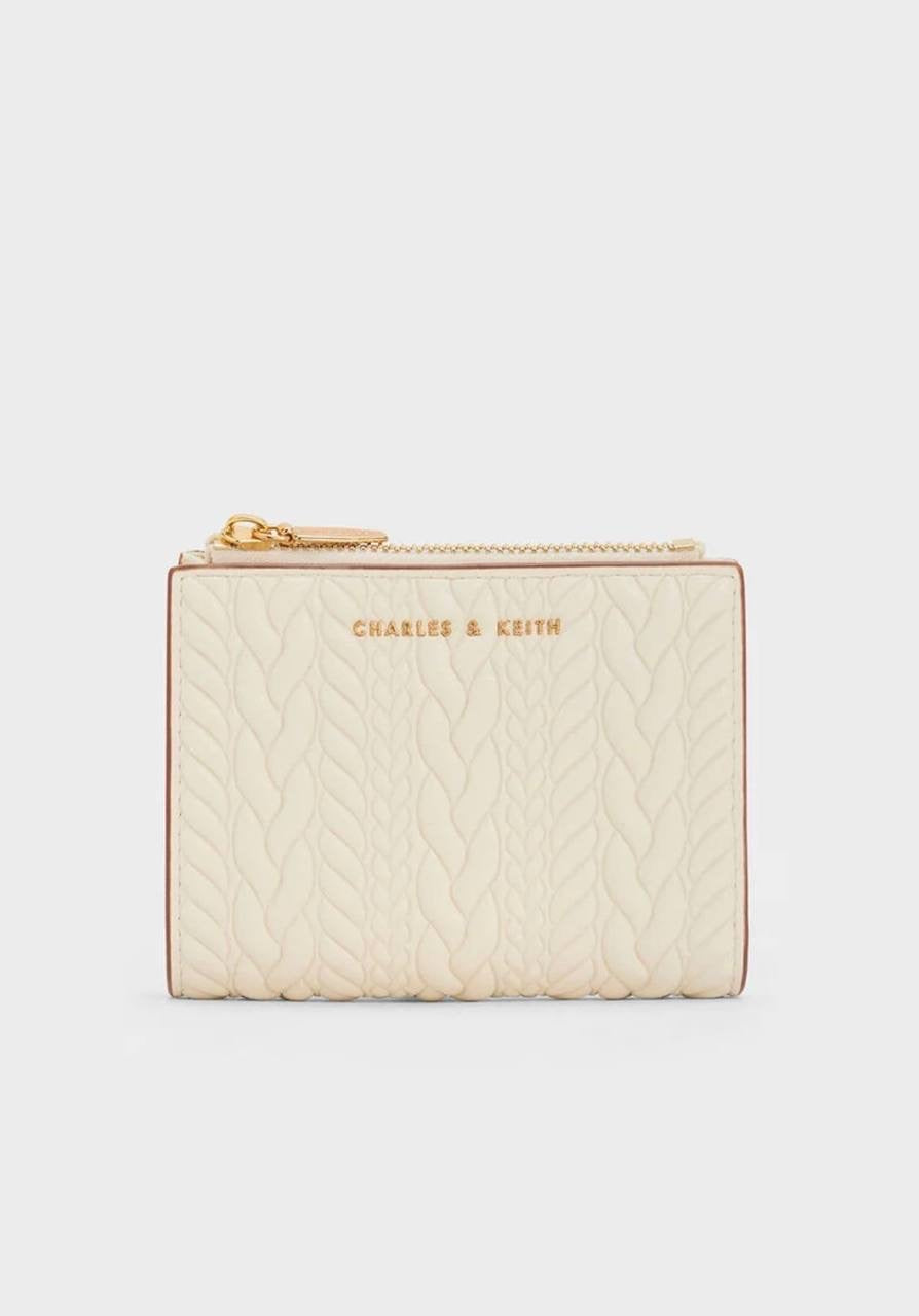 Apolline Textured Top-Zip Wallet
