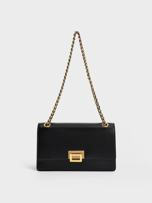 Chain Handle Shoulder Bag