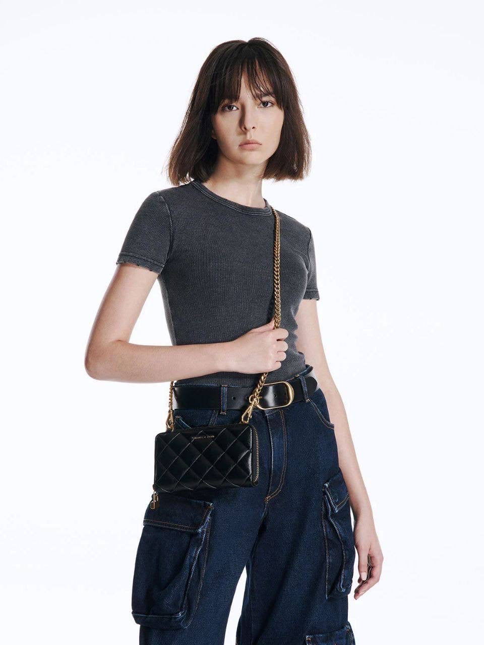 Swing Graffiti-Print Long Wallet