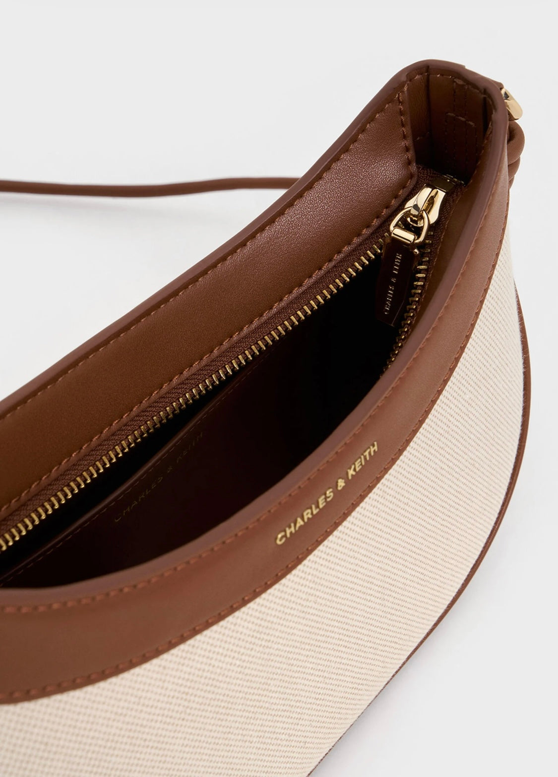 Sabine Knotted-Strap Curved Shoulder Bag