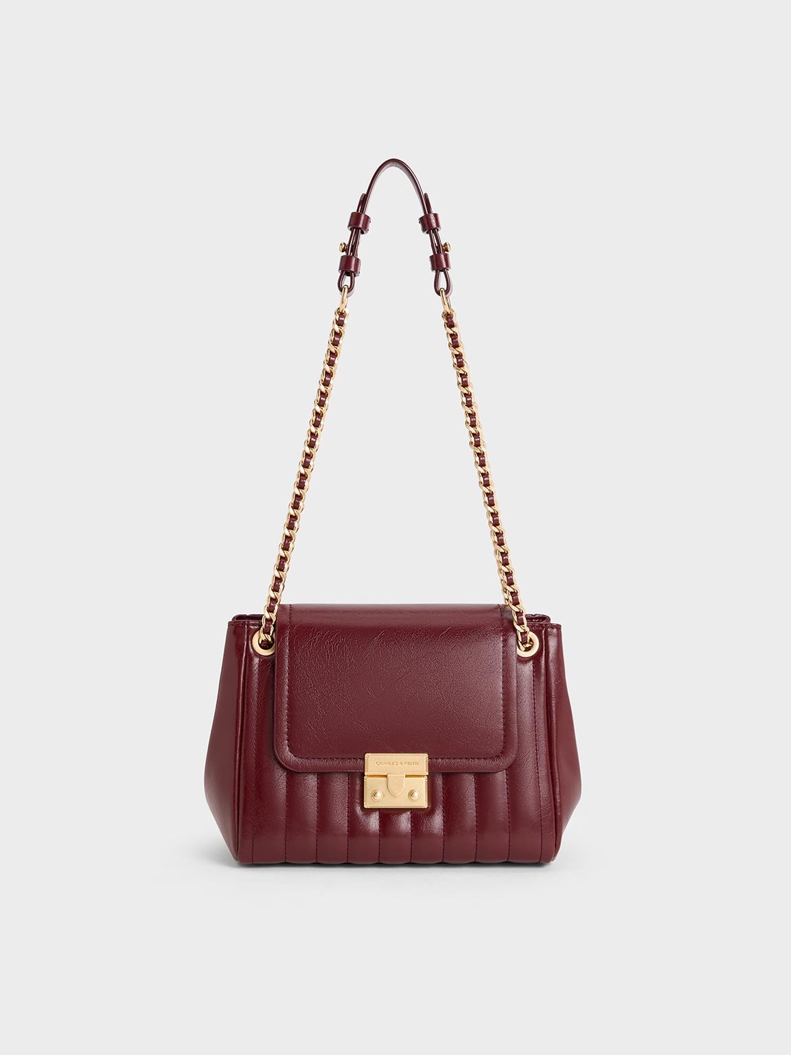 Donna Crinkle-Effect Shoulder Bag