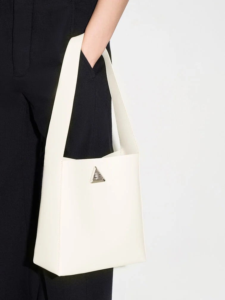 Trice Metallic Accent Large Hobo Bag
