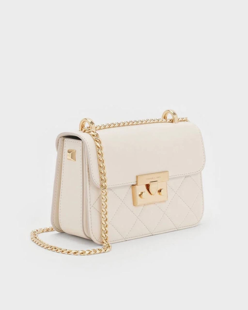 Alva Quilted Chain-Handle Bag