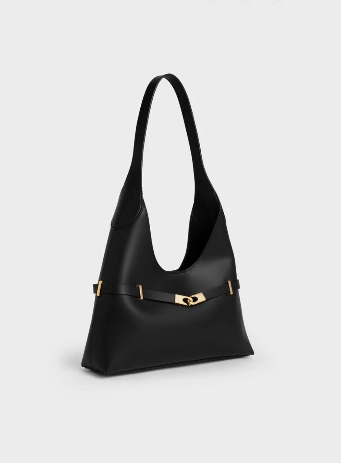 Arlet Metallic-Accent Belted Hobo Bag