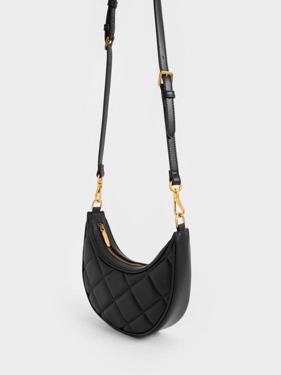 Bonnie Chain-Handle Crescent Bag