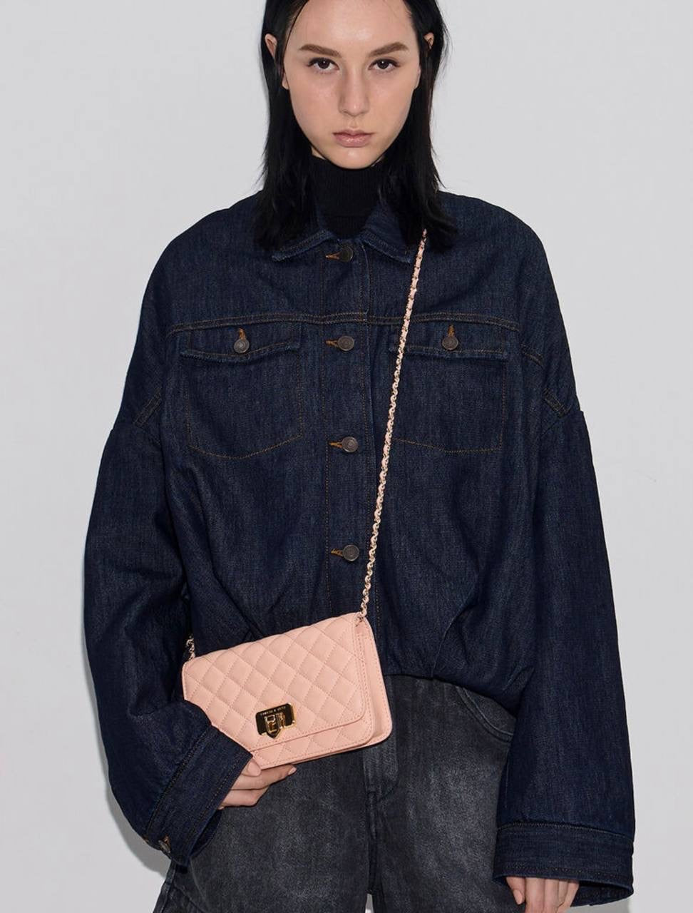 Cressida Quilted Push-Lock Clutch