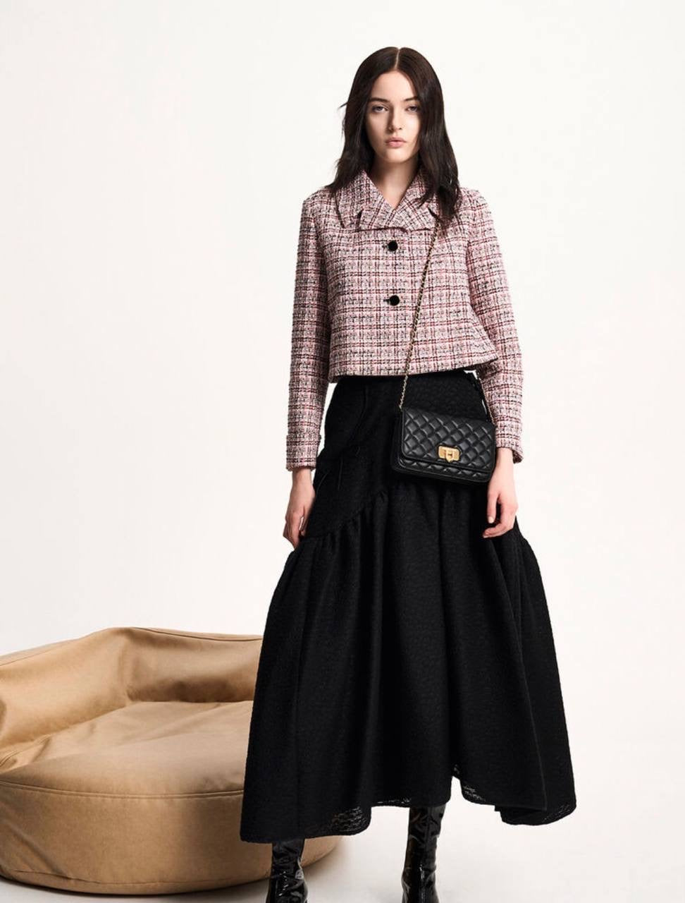 Cressida Quilted Push-Lock Clutch