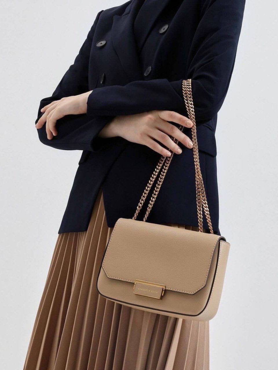 Classic Push-Lock Crossbody Bag