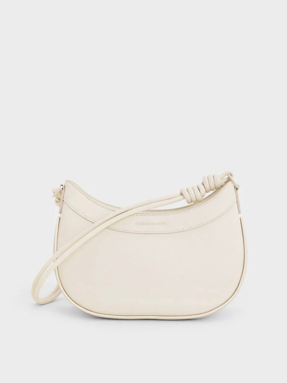Sabine Knotted-Strap Curved Shoulder Bag