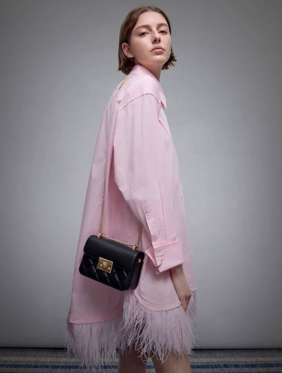 Alva Quilted Chain-Handle Bag