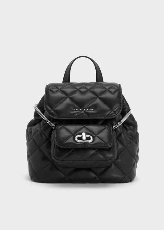Aubrielle Denim Quilted Backpack