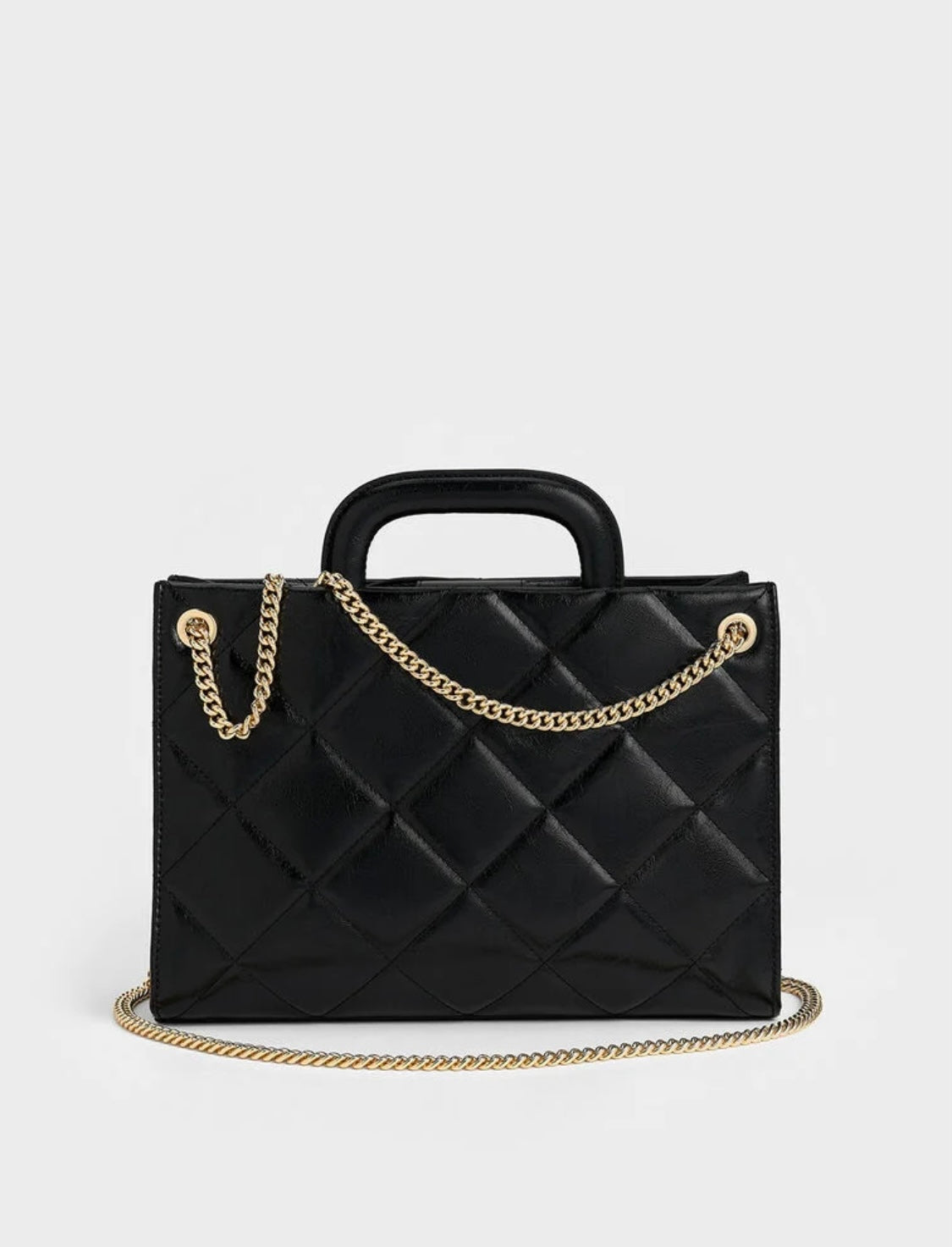 Apfra Quilted Chain-Handle Bag