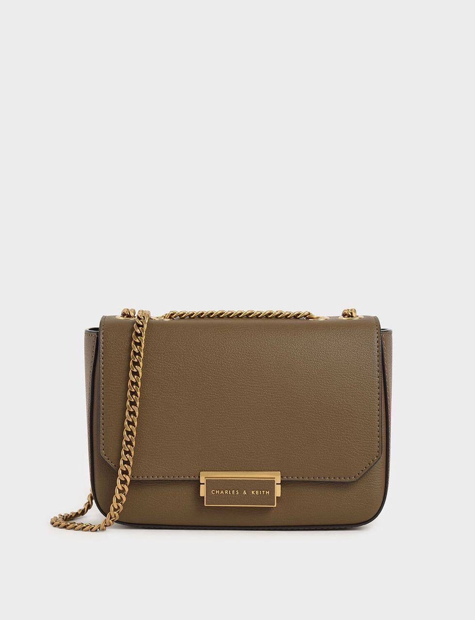 Classic Push-Lock Crossbody Bag