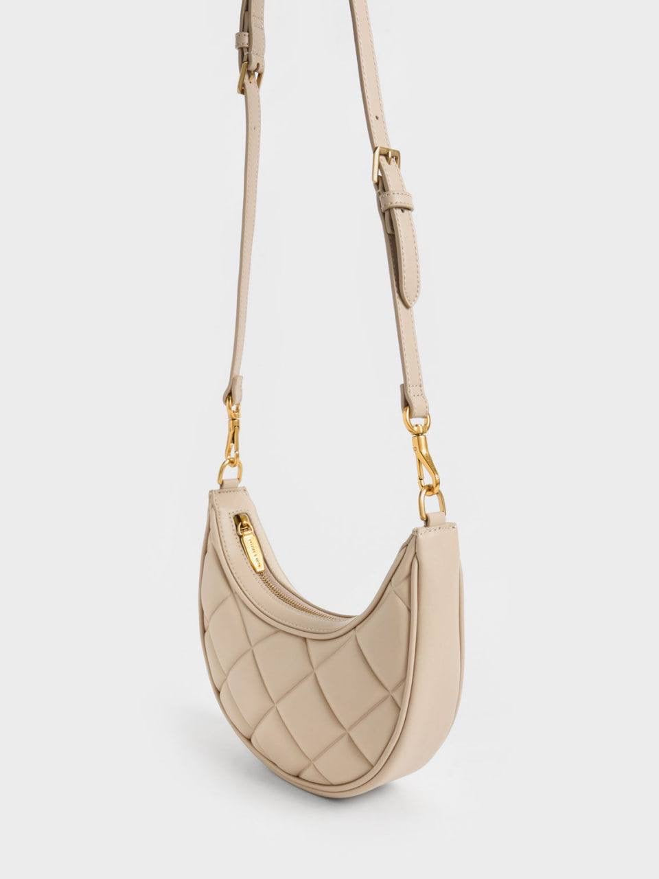 Bonnie Chain-Handle Crescent Bag