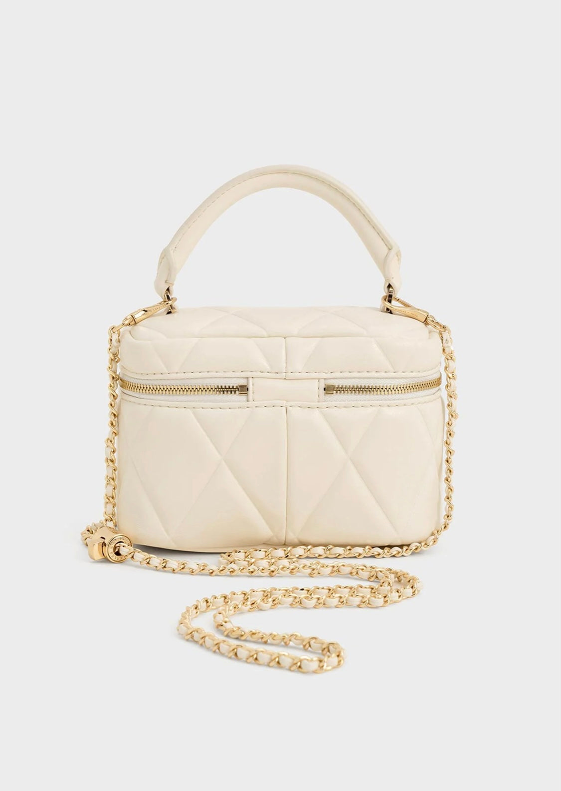 Arwen Quilted Top Handle Vanity Bag (With Box)