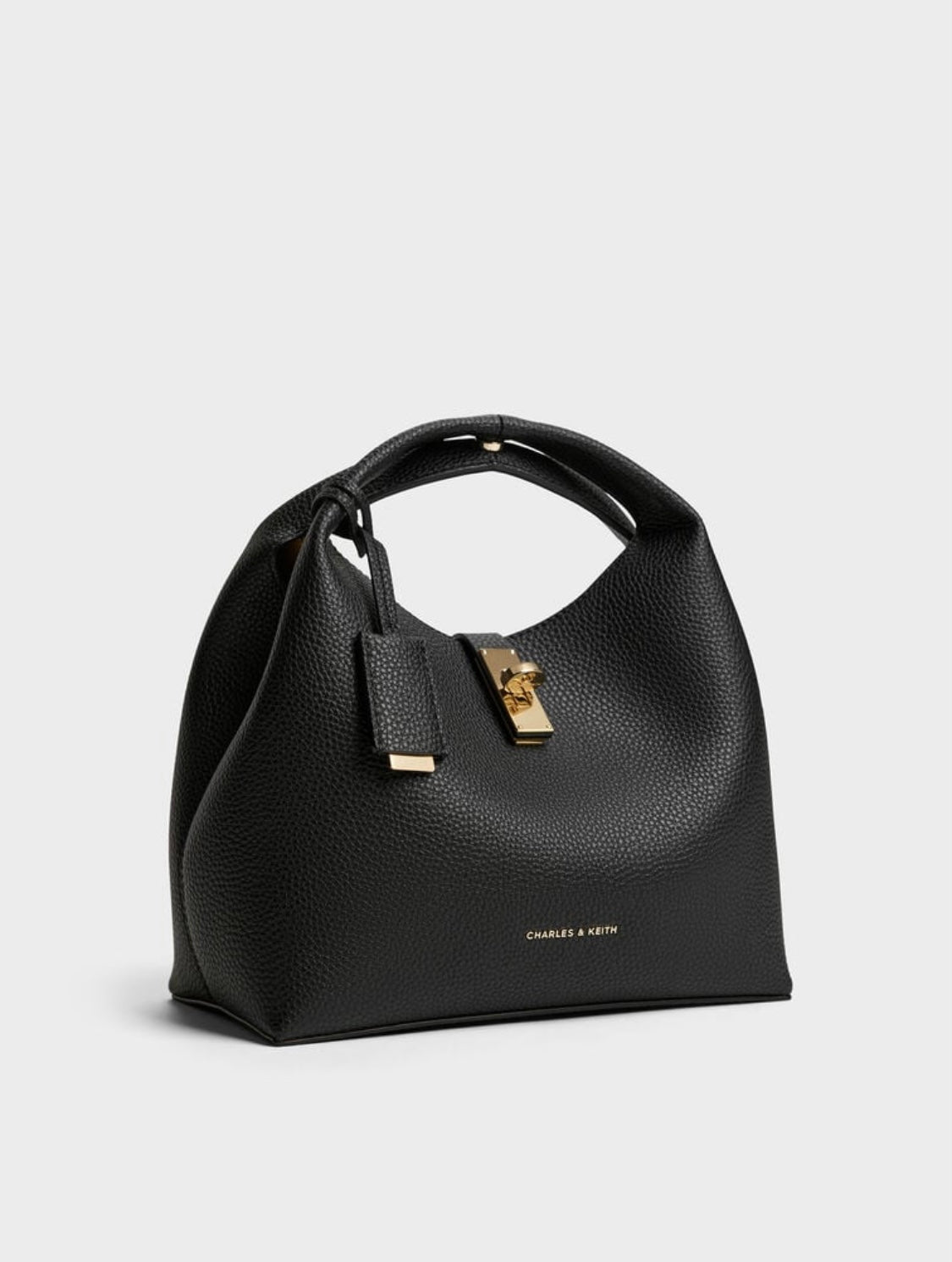 Chance Turn-Lock Bucket Bag